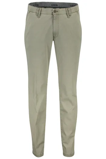 M.E.N.S. M.E.N.S. pantalon Xtend flatfront modern fit olijfgroen