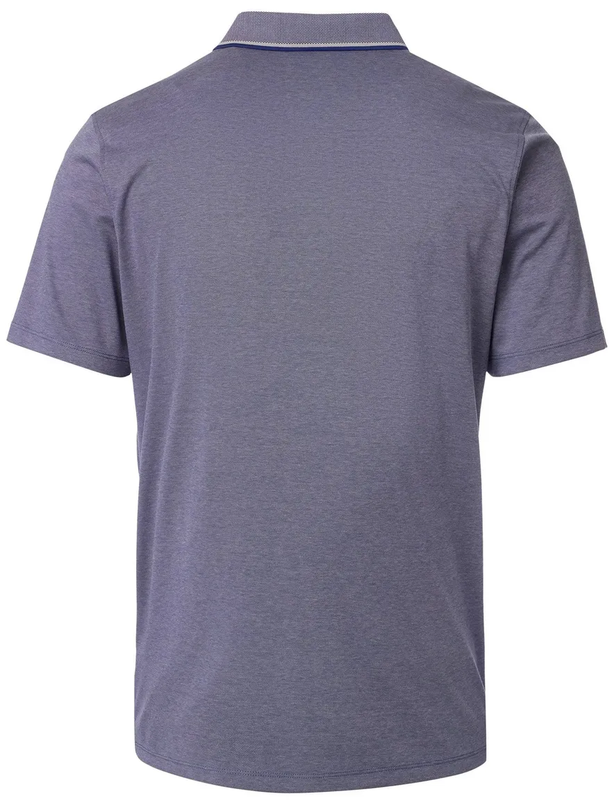 Casa Moda poloshirt korte mouw blauw wijde fit