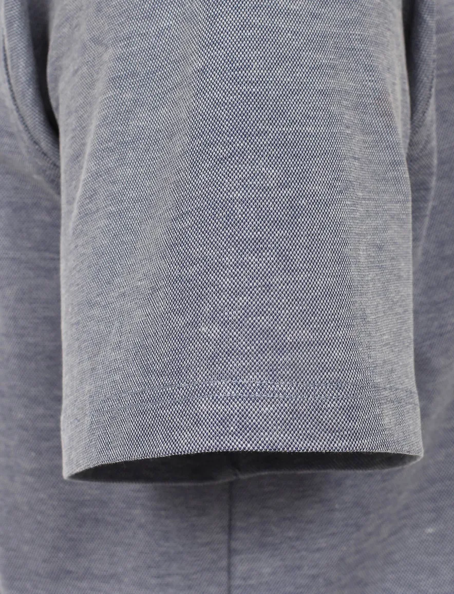 Casa Moda poloshirt korte mouw blauw wijde fit