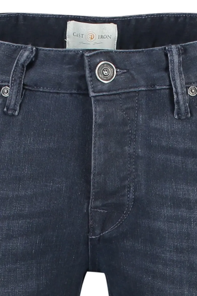 Cast Iron Riser Slim jeans 5-pocket donkerblauw