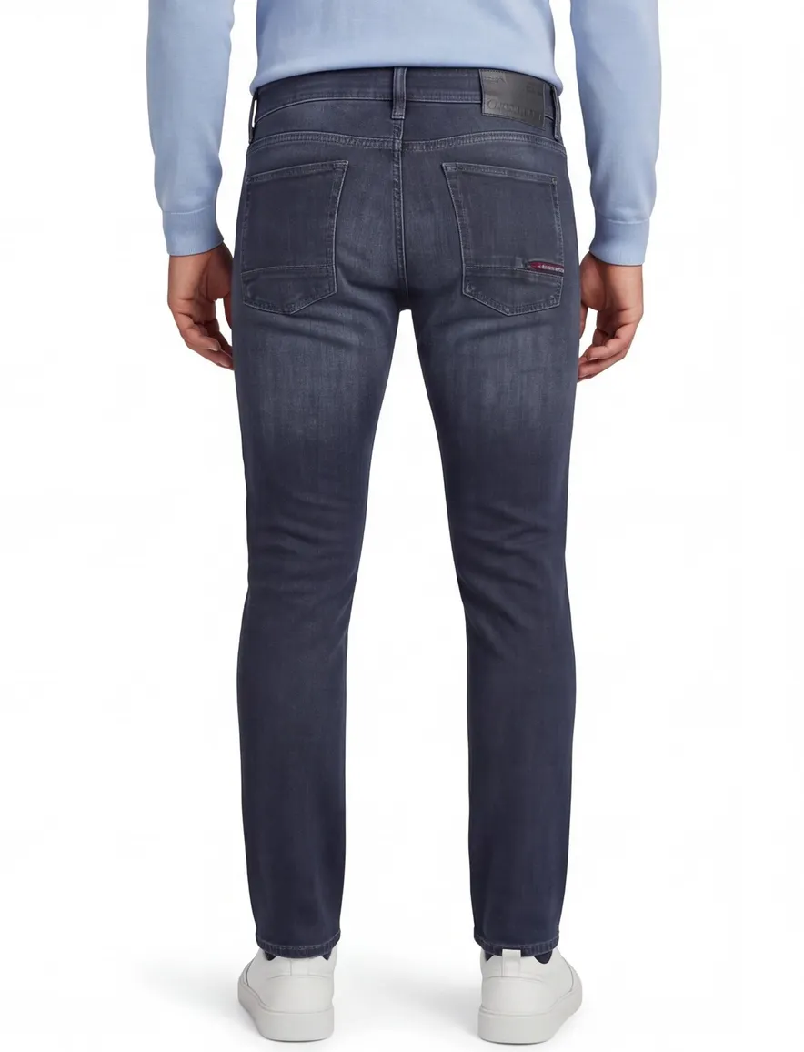 Cast Iron Riser slim fit jeans 5-pocket donkerblauw