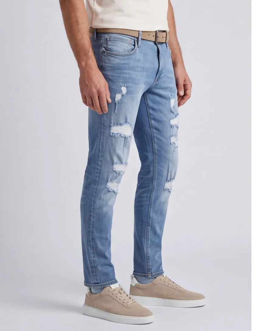 Jack & Jones Plus Size spijkerbroek 5-pocket blauw