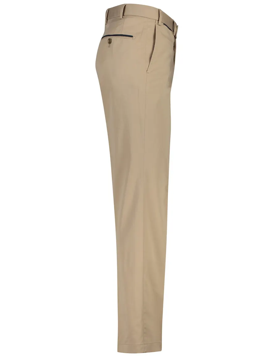 Flatfront broek beige Hiltl Peaker-s