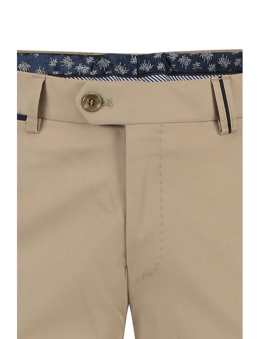 Flatfront broek beige Hiltl Peaker-s
