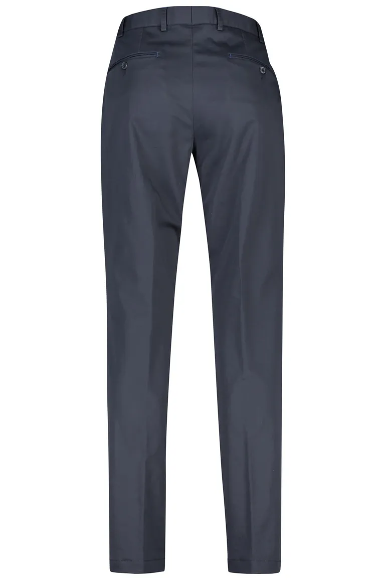Hiltl pantalon donkerblauw effen