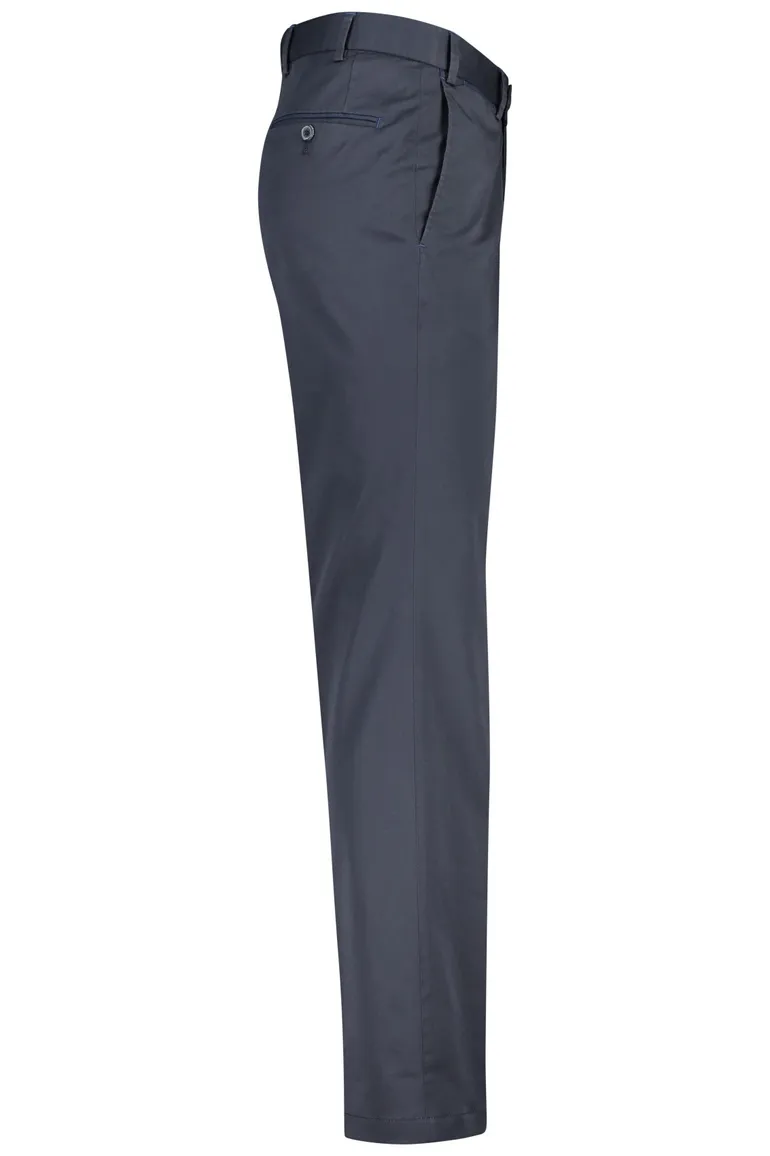 Hiltl pantalon donkerblauw effen