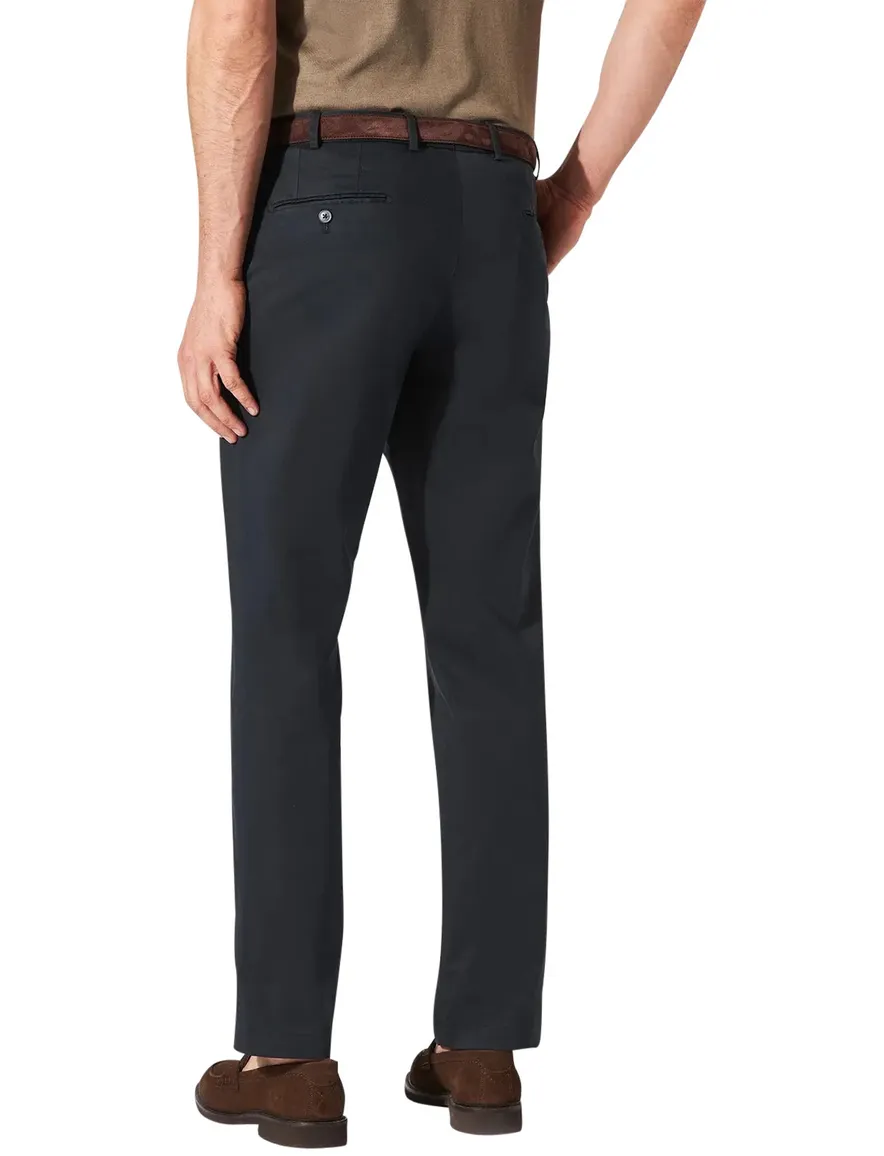Hiltl pantalon donkerblauw effen