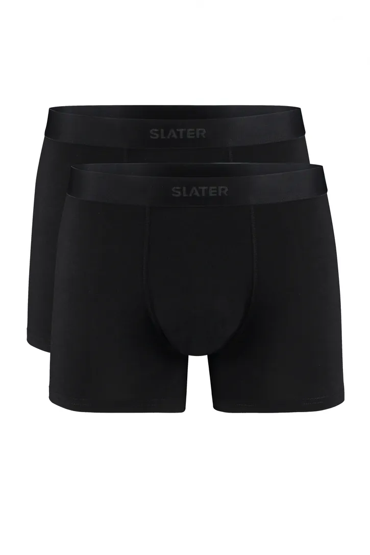 boxershort Slater Basic Bamboe zwart 2-pack