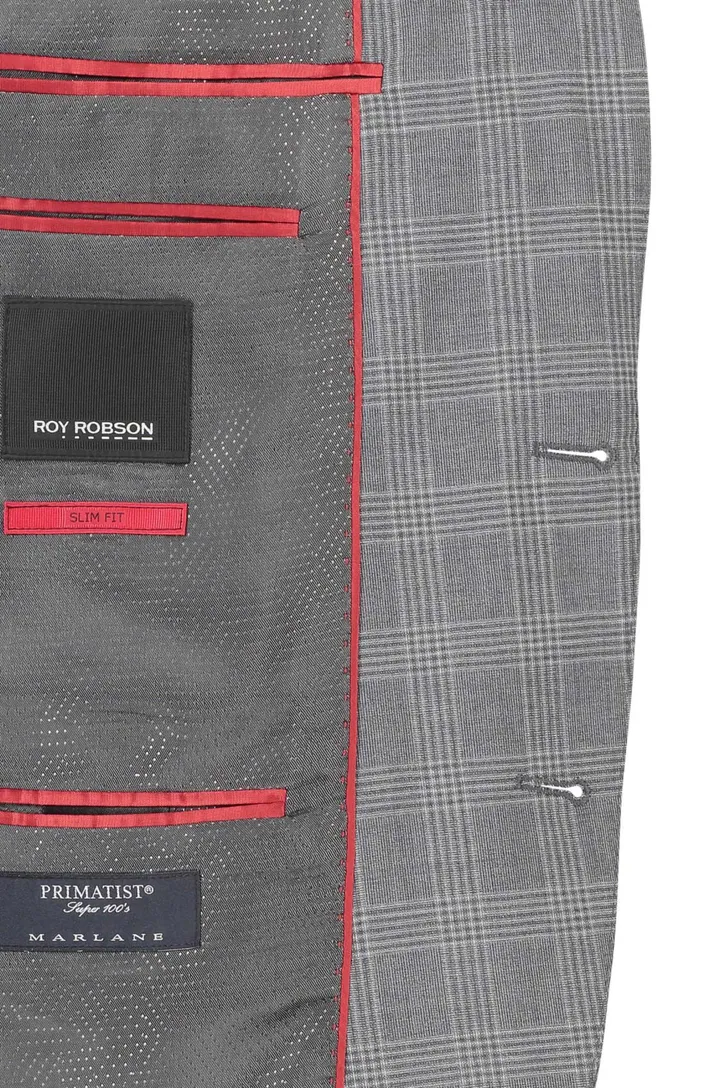 Colbert Mix & Match Roy Robson grijs geruit