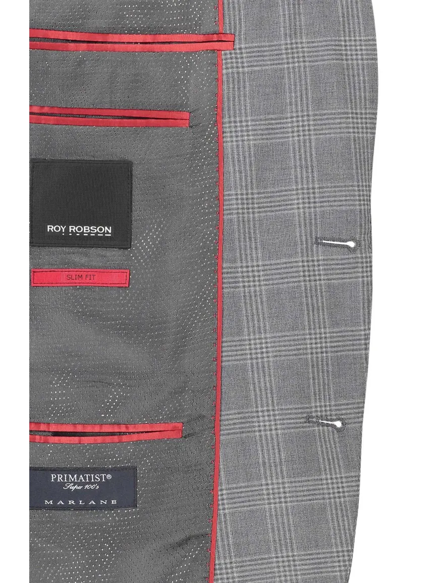 Colbert Mix & Match Roy Robson grijs geruit
