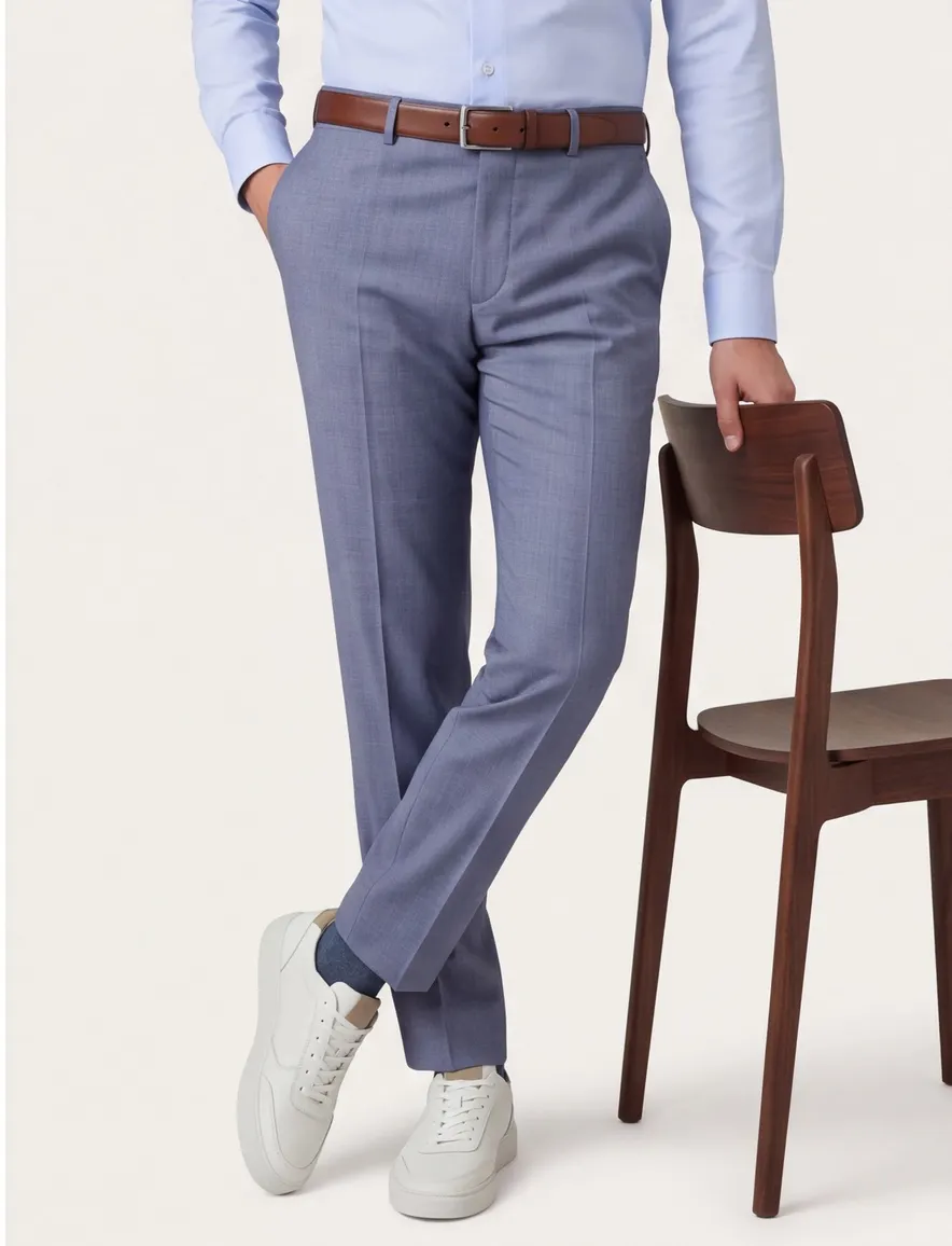 Roy Robson pantalon blauw uni Mix & Match