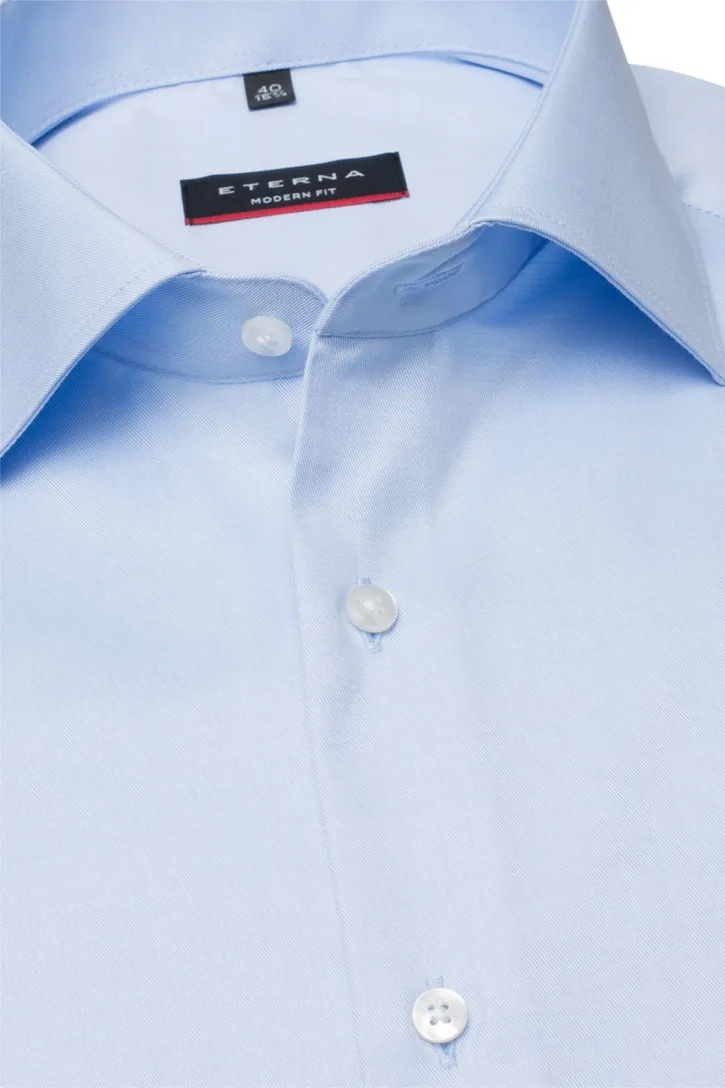 Eterna Modern Fit overhemd lichtblauw