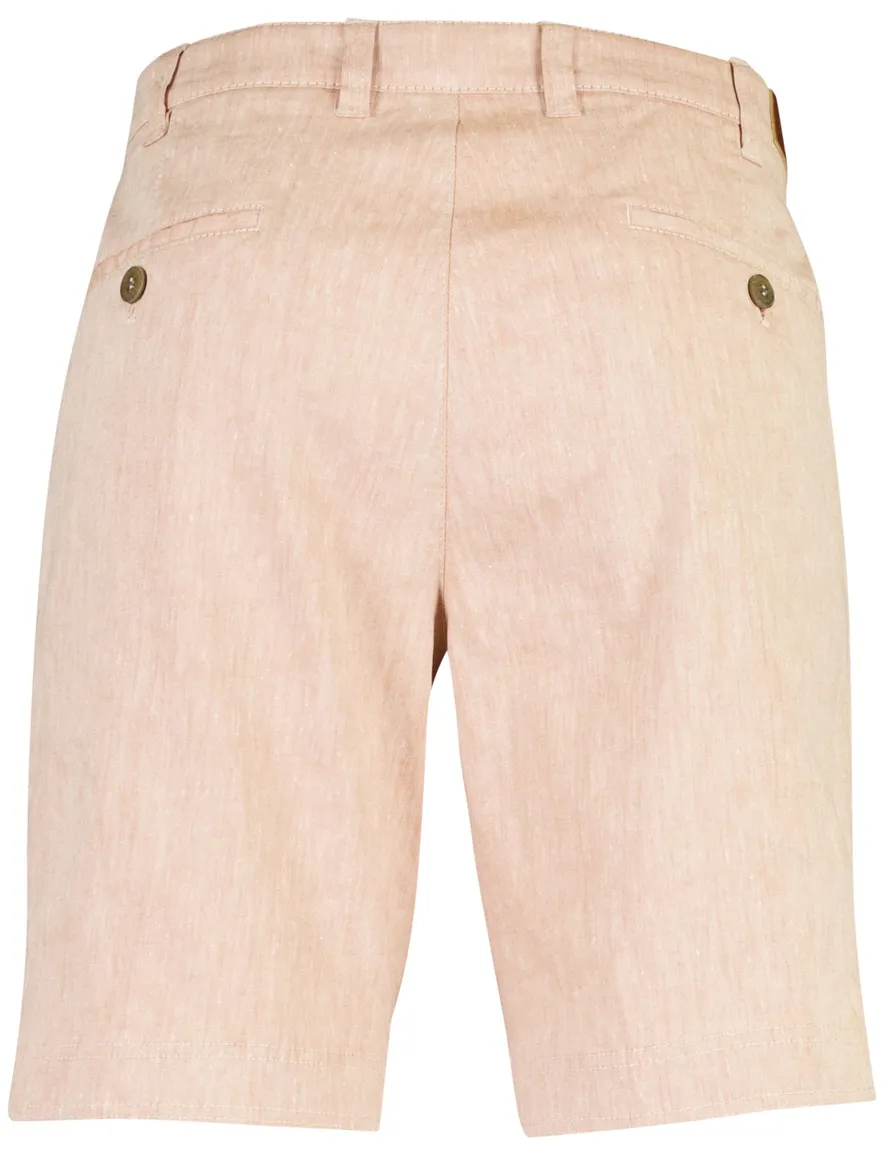M.E.N.S. Chino Shorts Roze Wijde Fit