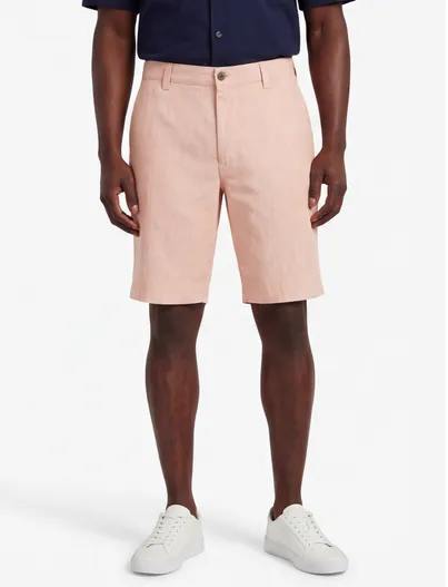 M.E.N.S. M.E.N.S. Chino Shorts Roze Wijde Fit