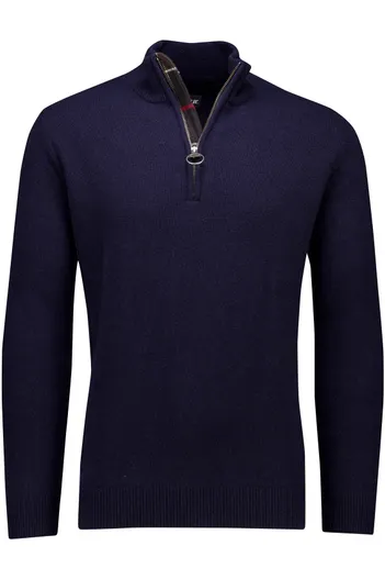 Barbour Barbour half zip trui donkerblauw