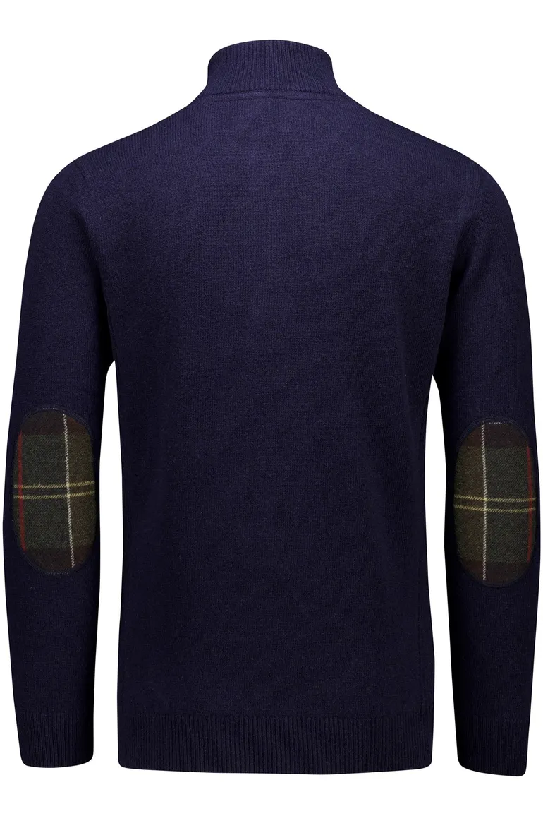 Barbour half zip trui donkerblauw
