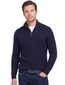 Barbour half zip trui donkerblauw gebreid