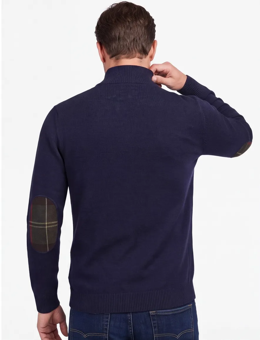 Barbour half zip trui donkerblauw