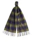 Barbour sjaal groen geruit 100% wol
