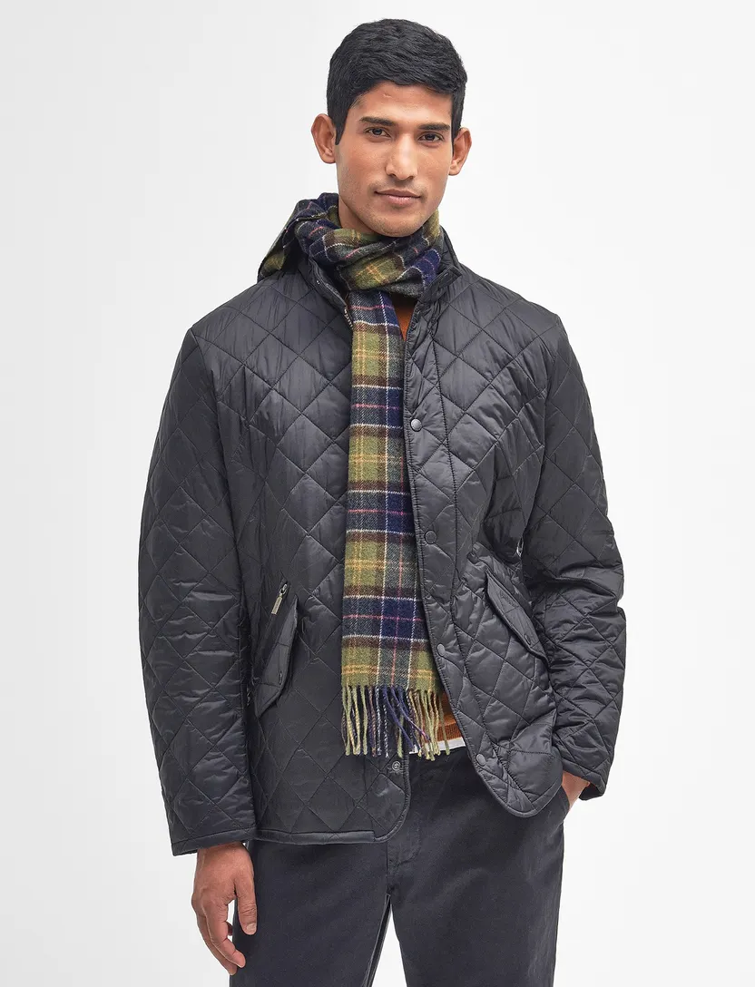 Barbour sjaal groen-donkerblauw geruit