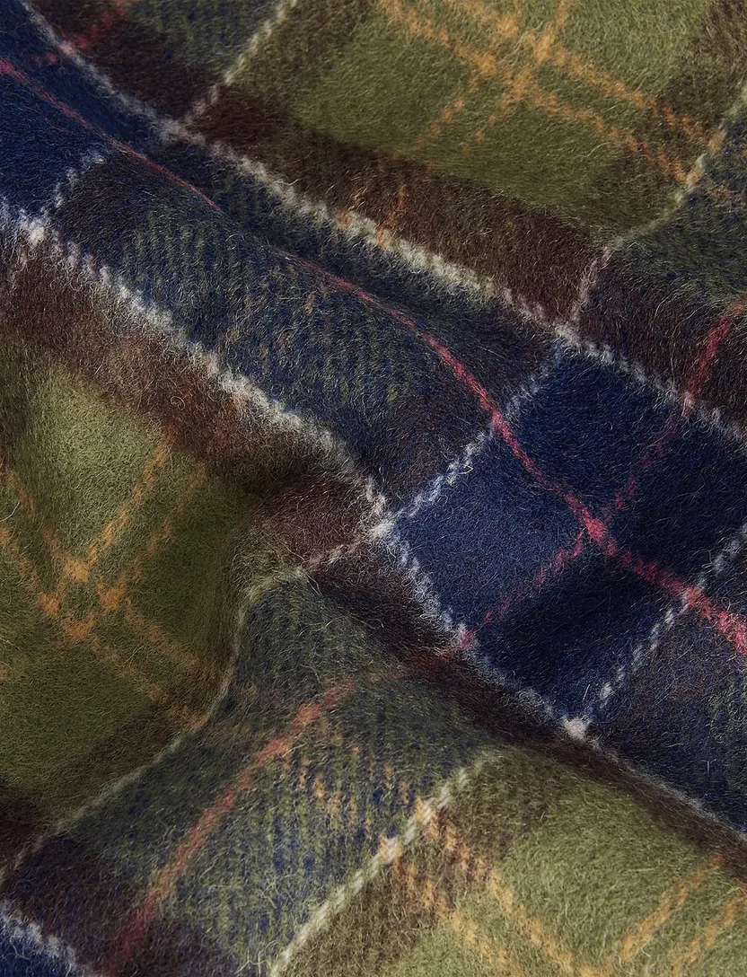 Barbour sjaal groen-donkerblauw geruit