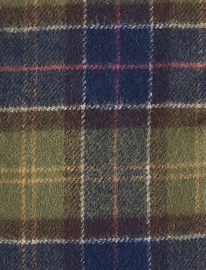 Barbour sjaal groen-donkerblauw geruit