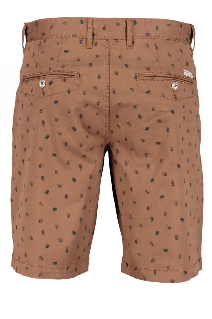 State of Art korte broek bruin print