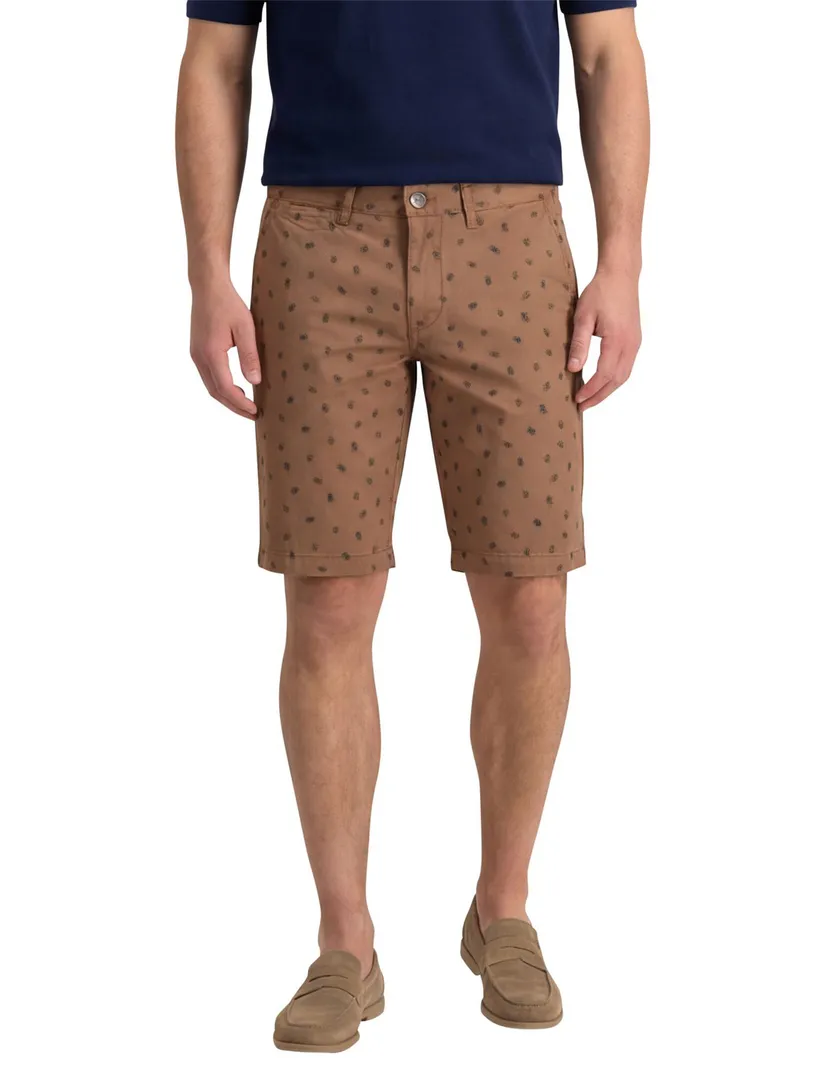 State of Art korte broek bruin print