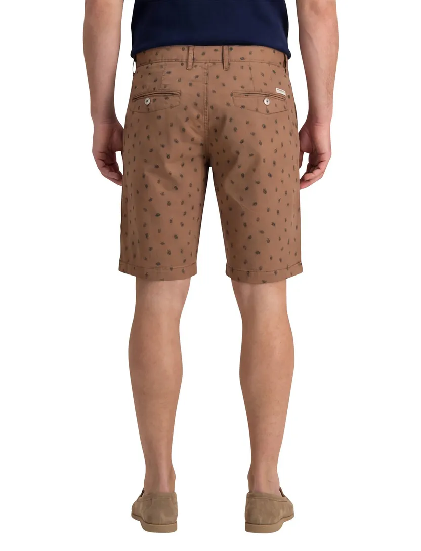 State of Art korte broek bruin print