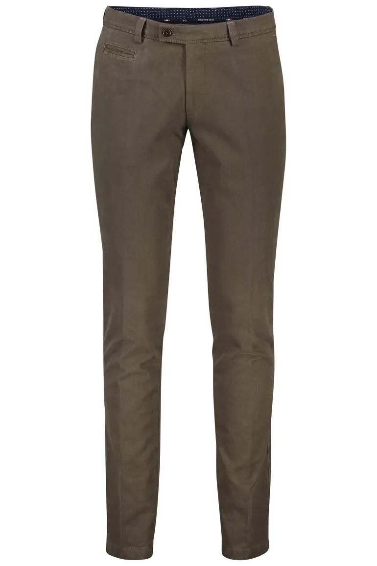 Portofino broek slim fit groen