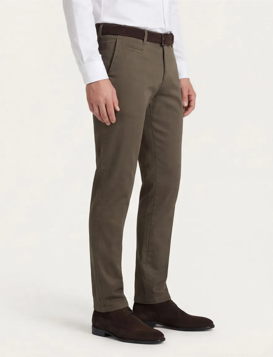 Portofino broek slim fit groen
