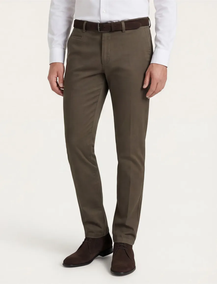 Portofino broek slim fit groen