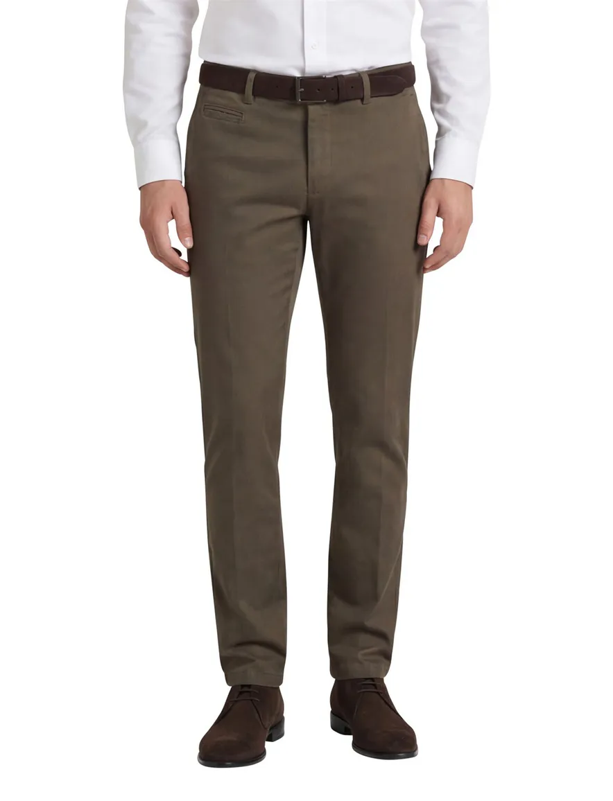 Portofino broek slim fit groen