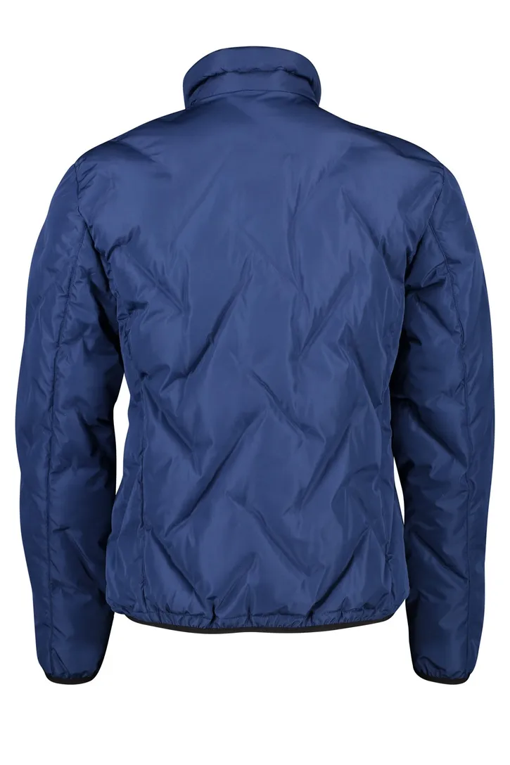 Pierre Cardin jack blauw opstaande kraag