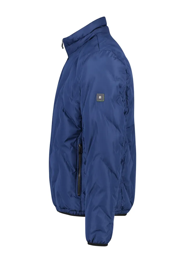 Pierre Cardin jack blauw opstaande kraag