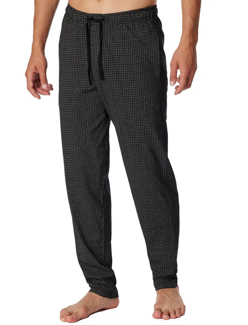 Schiesser pyjamabroek zwart met print