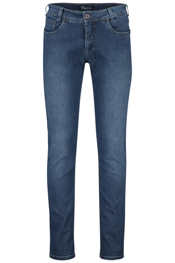 5 pocket jeans Gardeur blauw effen katoen Sandro