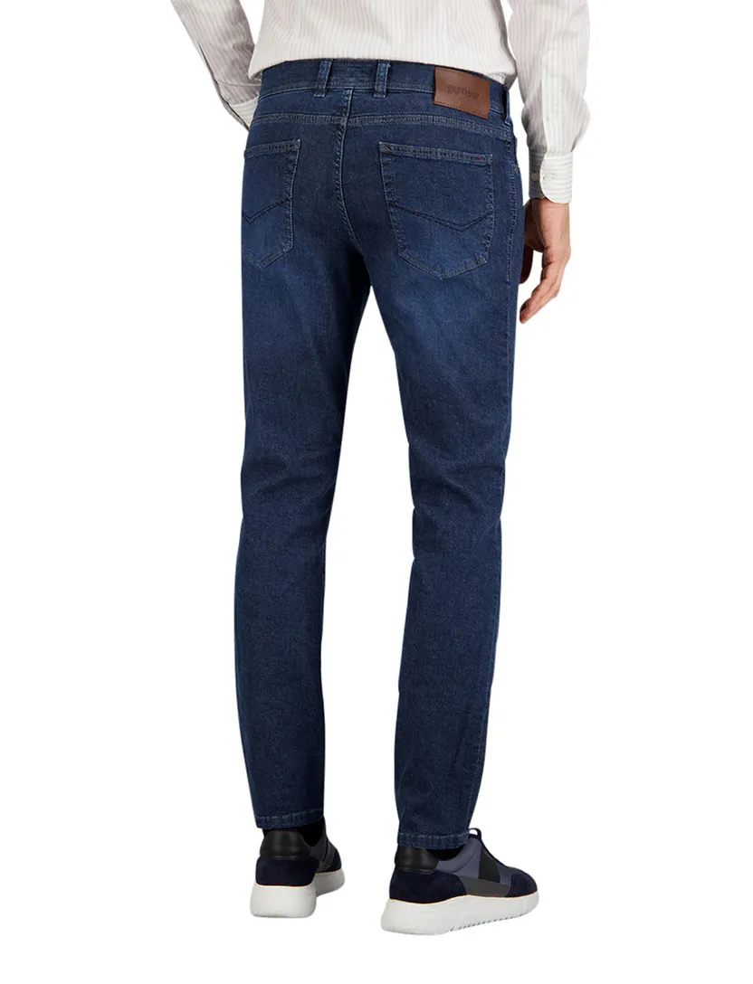 5 pocket jeans Gardeur blauw effen katoen Sandro