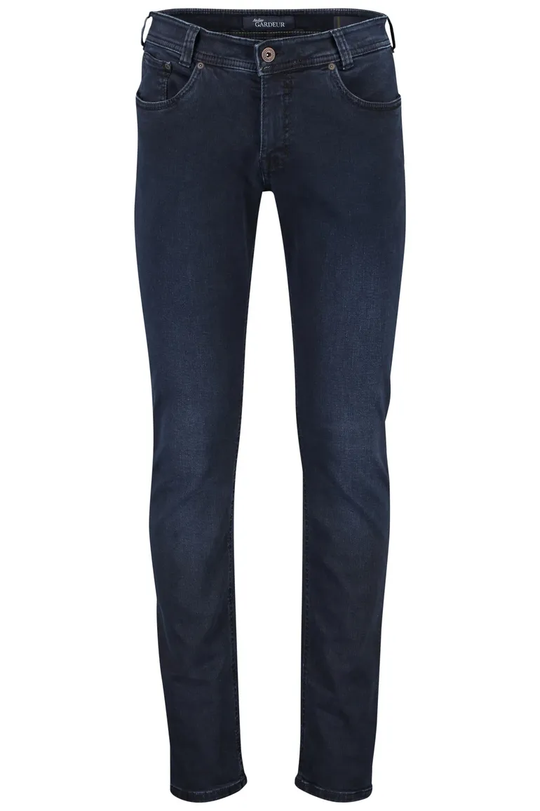 pantalon Gardeur donkerblauw effen katoen Sandro