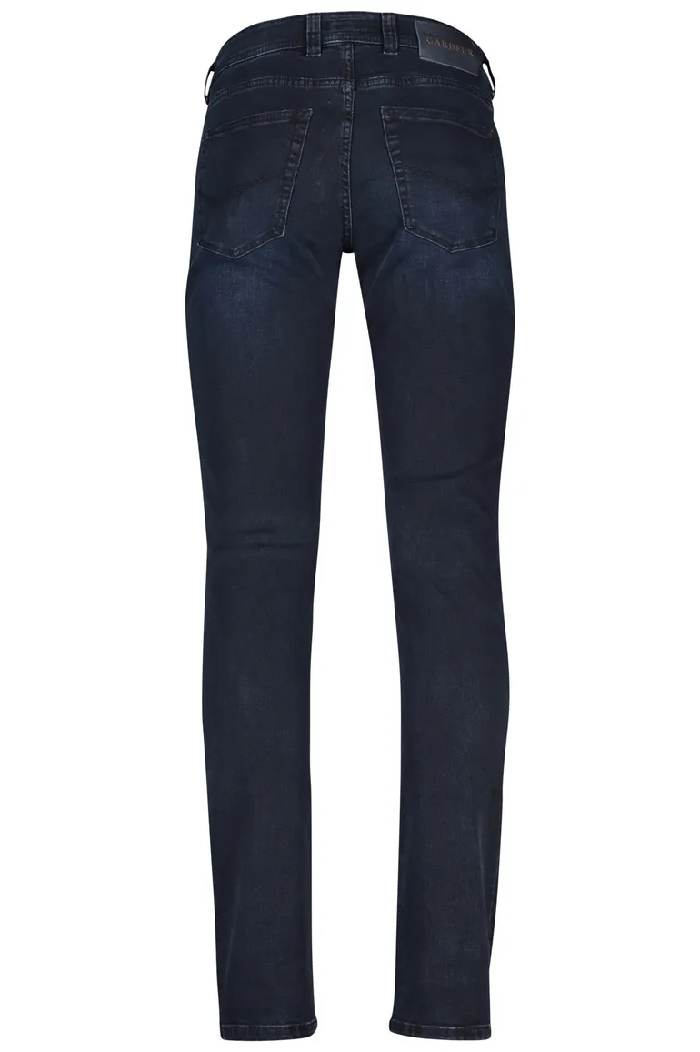 pantalon Gardeur donkerblauw effen katoen Sandro