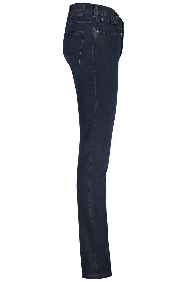 pantalon Gardeur donkerblauw effen katoen Sandro