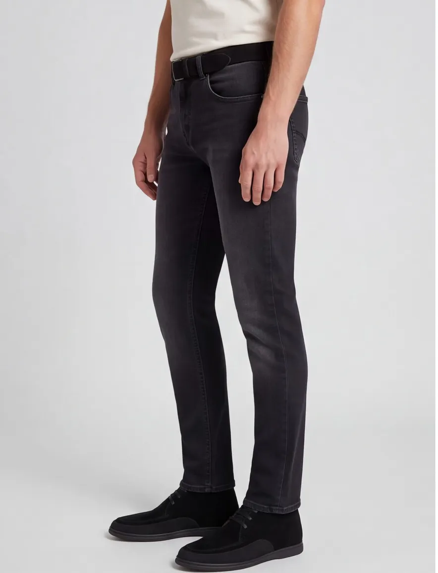 pantalon Gardeur grijs effen katoen Sandro
