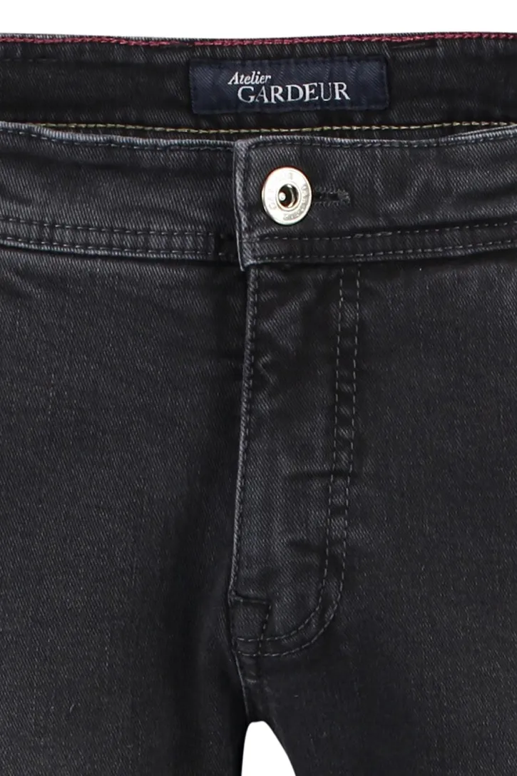 Gardeur pantalon grijs effen katoen Sandro