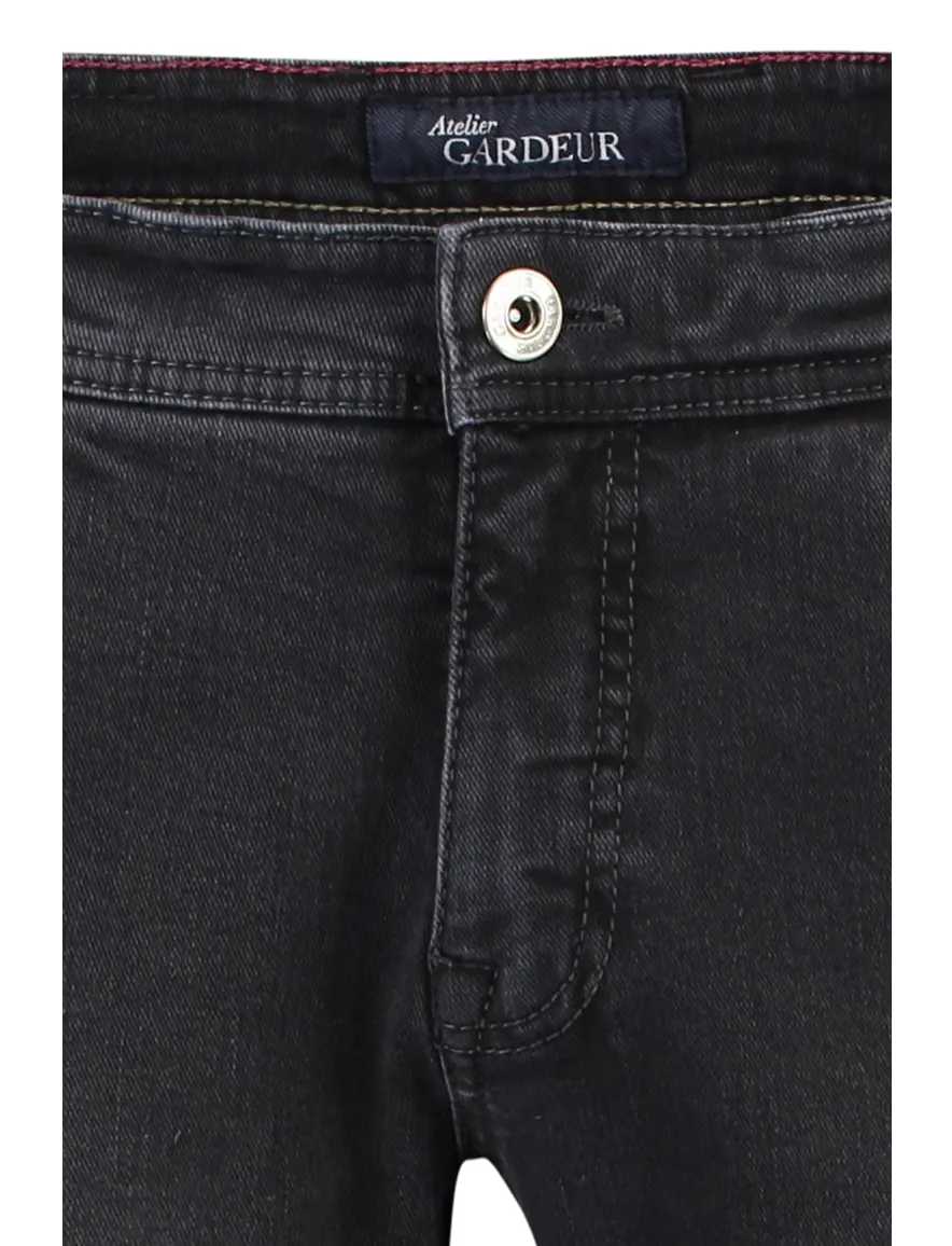 pantalon Gardeur grijs effen katoen Sandro