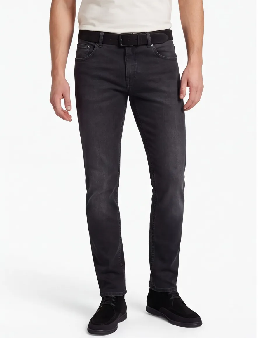 pantalon Gardeur grijs effen katoen Sandro