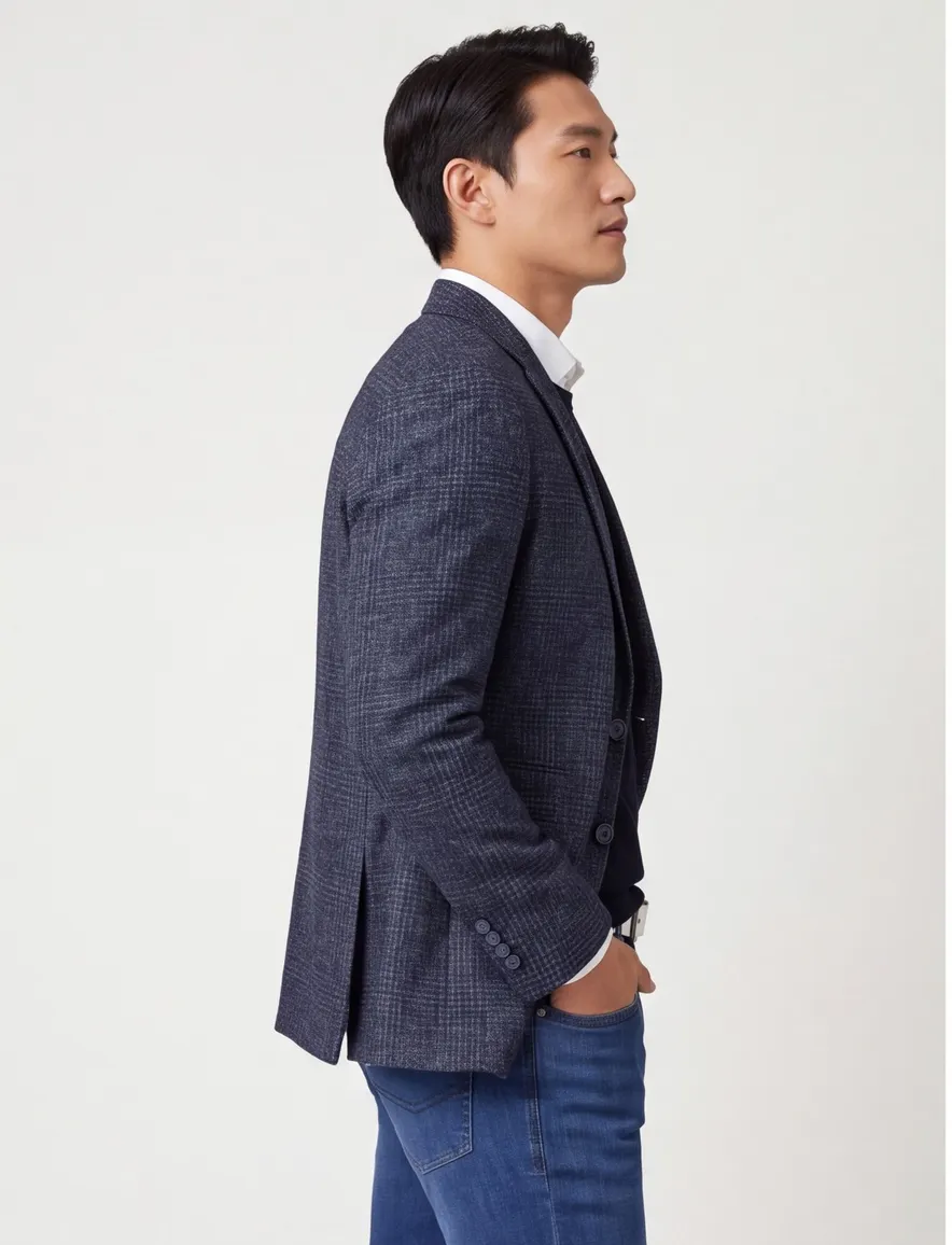 Pierre Cardin colbert donkerblauw incl. pochet