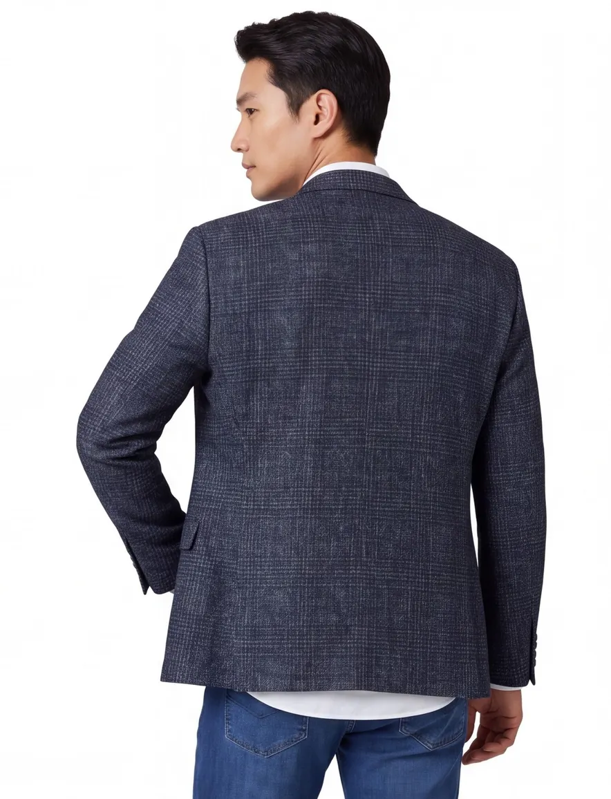 Pierre Cardin colbert donkerblauw incl. pochet