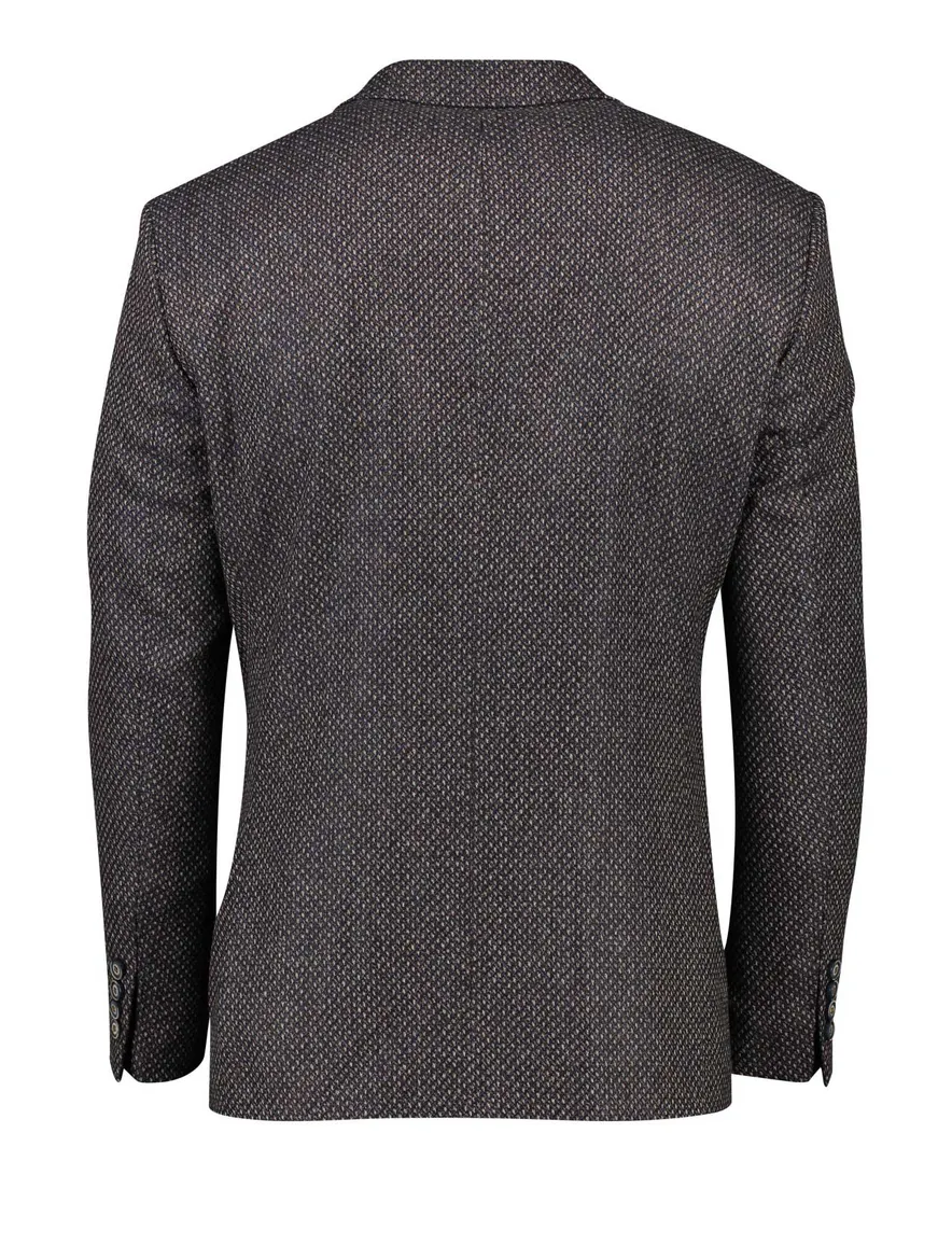 Digel colbert Edison-G print bruin blauw