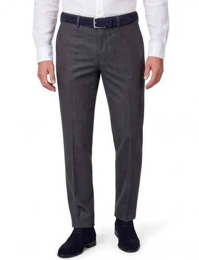 Hiltl Hiltl wollen pantalon grijs effen wol