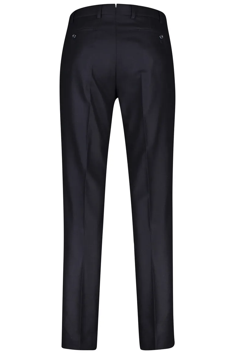 Hiltl wollen pantalon donkerblauw effen